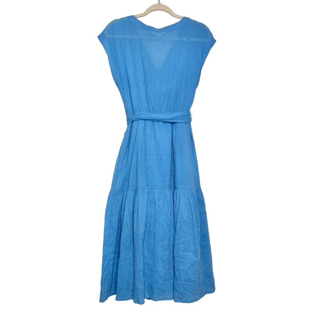 BB DAKOTA A Good Gauze Wrap Midi‎ Dress. Size Small - Picture 3 of 9